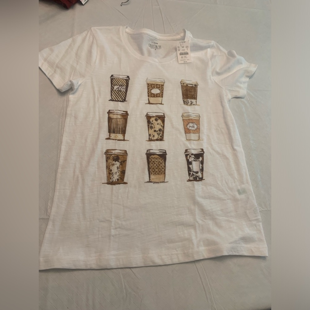 Jcrew Collector Coffee Cup Tshirt NWT
